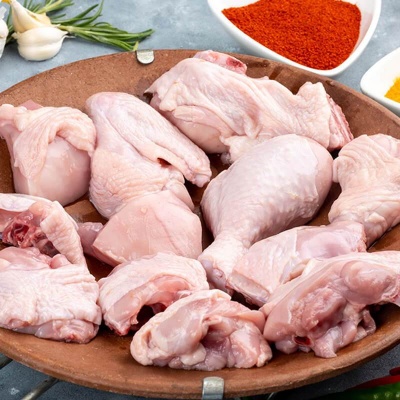 Chicken curry cut (with skin) 600gms